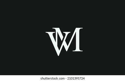 Alphabet Letters Initials Monogram Logo Vm Stock Vector (Royalty Free ...