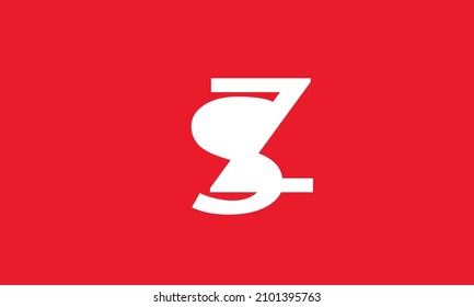 Alphabet letters Initials Monogram logo SZ, ZS, S and Z