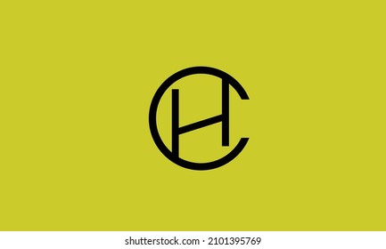 Alphabet letters Initials Monogram logo CH, HC, C and H