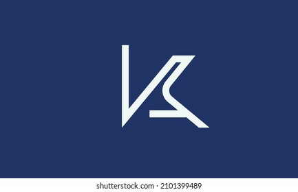 Alphabet letters Initials Monogram logo VK, KV, V and K