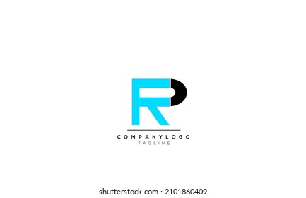 Letras alfabéticas Iniciales logotipo de monograma FR, FR INICIAL, FR letra