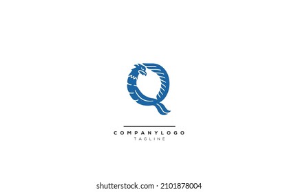 Alphabet letters Initials Monogram logo Q, Q INITIAL, Q letter