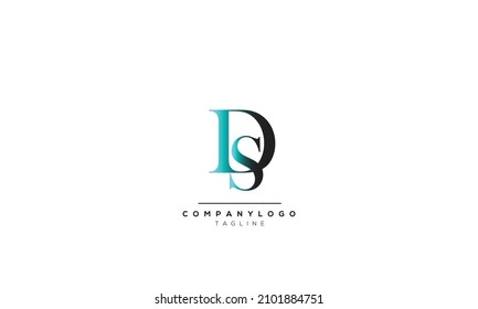 Alphabet letters Initials Monogram logo DS, DS INITIAL, DS 