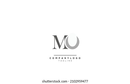 Alphabet letters Initials Monogram logo MU, MU INITIAL, MU letter