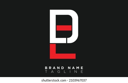 Alphabet letters Initials Monogram logo ED, DE, E and D