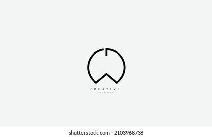 Letras alfabéticas Iniciales Monograma WD DW W D