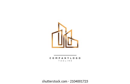 Alphabet Letters Initials Monogram Logo Building Stock Vector (Royalty ...