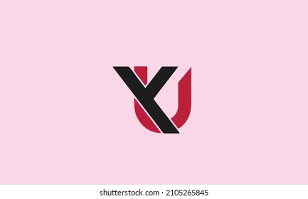 Alphabet letters Initials Monogram logo YU, UY, Y and U