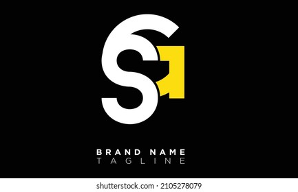 Alphabet letters Initial Monogram Logo SG, GS, S und G