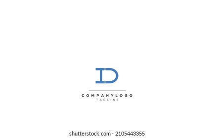 Alphabet letters Initials Monogram logo D, D INITIAL, D letter