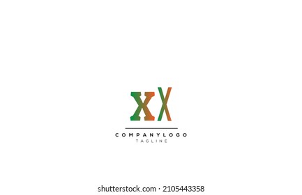 Alphabet letters Initials Monogram logo X, X INITIAL, X letter