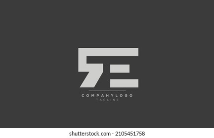 Letras alfabéticas Iniciales Logotipo Monograma RE, RE INICIAL, RE letra