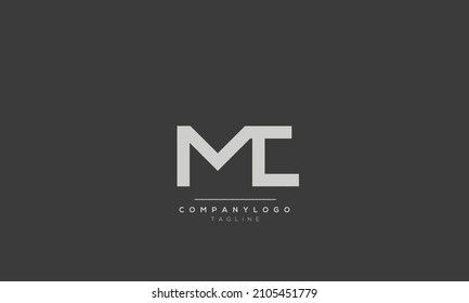 Alphabet letters Initials Monogram logo MC, MC INITIAL, MC letter