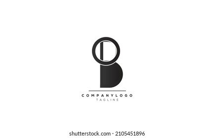 Alphabet letters Initials Monogram logo OB, OB INITIAL, OB letter