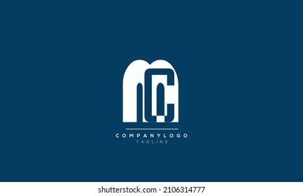 Alphabet letters Initials Monogram logo MC, MC INITIAL, MC letter