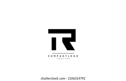 Alphabet letters Initials Monogram logo TR, TR INITIAL, TR letter