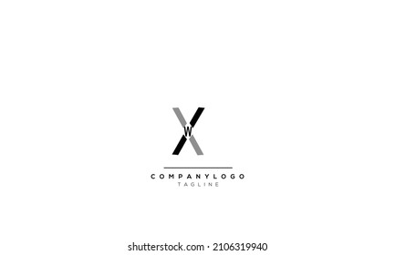 Alphabet letters Initials Monogram logo X, X INITIAL, X letter