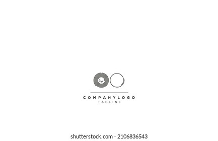 Letras alfabéticas Iniciales logotipo de monograma OO, OO INICIAL, OO letra