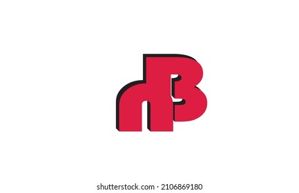 Alphabet letters Initials Monogram logo NB, BN, N and B