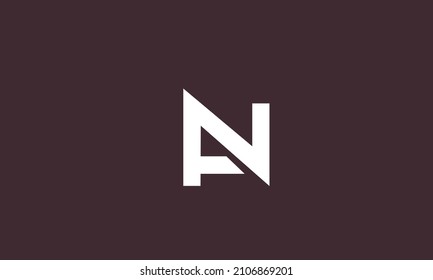 Alphabet letters Initials Monogram logo AN, NA, A and N