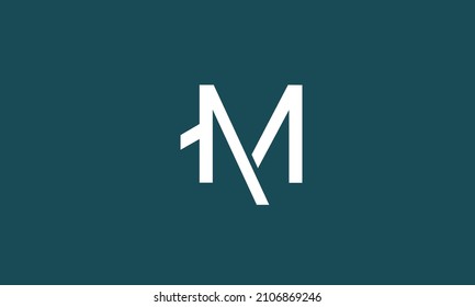 Alphabet letters Initials Monogram logo AM, MA, A and M