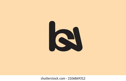 Alphabet letters Initial Monogram Logo BV, VB, B und V