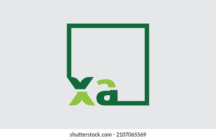 Letras alfabéticas Iniciales Logotipo Monograma XA, AX, A y X