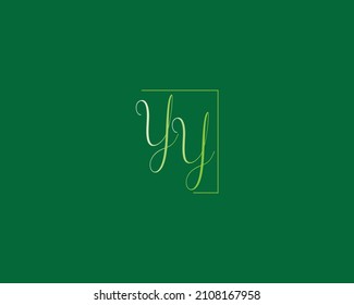 Alphabet letters Initials Monogram logo YY, YY INITIAL, YY letter