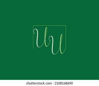 Alphabet letters Initials Monogram logo UU, UU INITIAL, UU letter