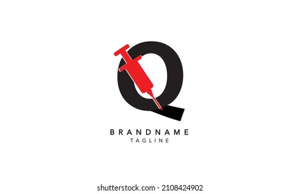 Alphabet letters Initials Monogram logo Q,Q INITIAL, Q letter 