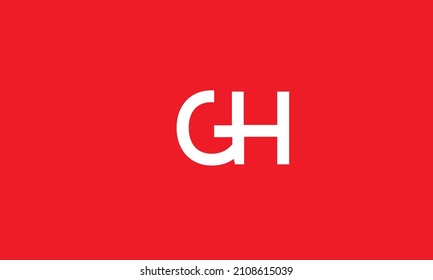 Alphabet letters Initial Monogram Logo GH, HG, G und H
