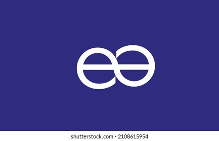 Alphabet letters Initials Monogram logo EE