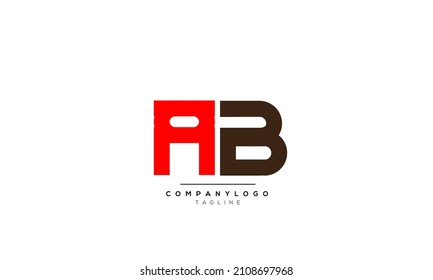 Alphabet letters Initial Monogram logo AB, AB INITIAL, AB letter