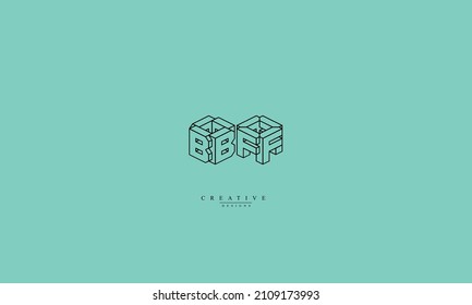 Alphabet letters Initials Monogram logo BF FB B F