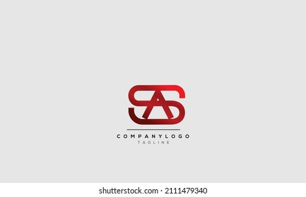 Alphabet letters Initials Monogram logo SA, SA INITIAL, SA letter