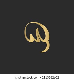 Alphabet letters Initials Monogram logo WY, YW, W and Y