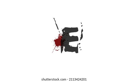 Alphabet letters Initial Monogram Logo e
