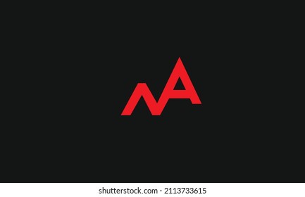 Alphabet letters Initials Monogram logo NA, AN, N and A