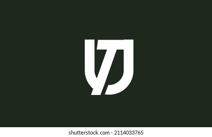 Alphabet letters Initials Monogram logo UT, TU, U and T