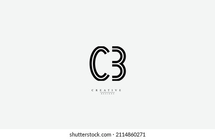 Alphabet letters Initials Monogram logo CB BC C B