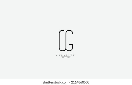 Alphabet Letters Initials Monogram Logo CG GC C G