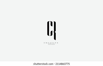 Alphabet letters Initials Monogram logo CR RC C R
