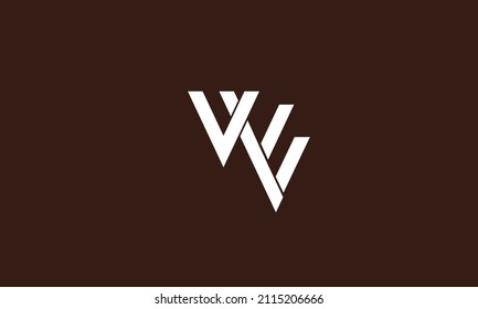 Alphabet letters Initial Monogram Logo WV, VW, W und V