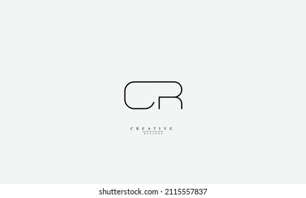 Alphabet letters Initials Monogram logo CR RC C R