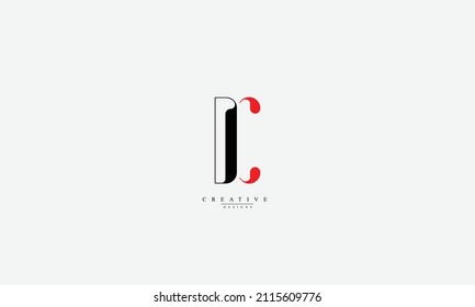 Alphabet letters Initials Monogram logo DC CD D C