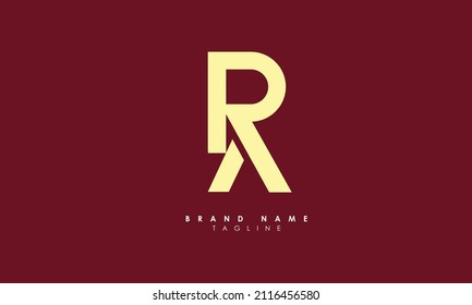 Alphabet letters Initial Monogram Logo RA, AR, R und A