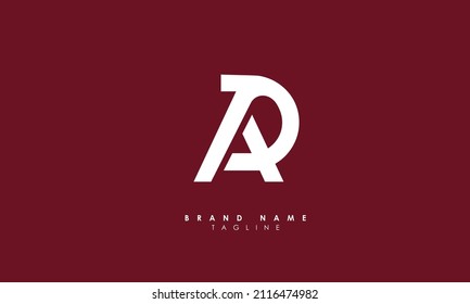 Alphabet letters Initials Monogram logo AD, DA, A and D