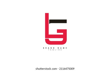 Alphabet letters Initials Monogram logo LG, GL, L and G