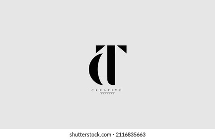 Alphabet Letters Initials Monogram Logo Dt Stock Vector (Royalty Free ...