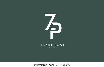 Alphabet letters Initials Monogram logo ZP, PZ, Z and P